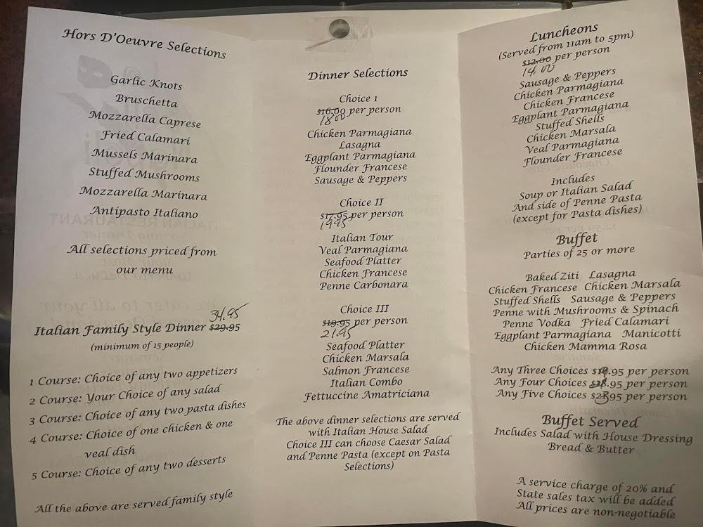 La Bella Napoli Restaurant Menu image 4